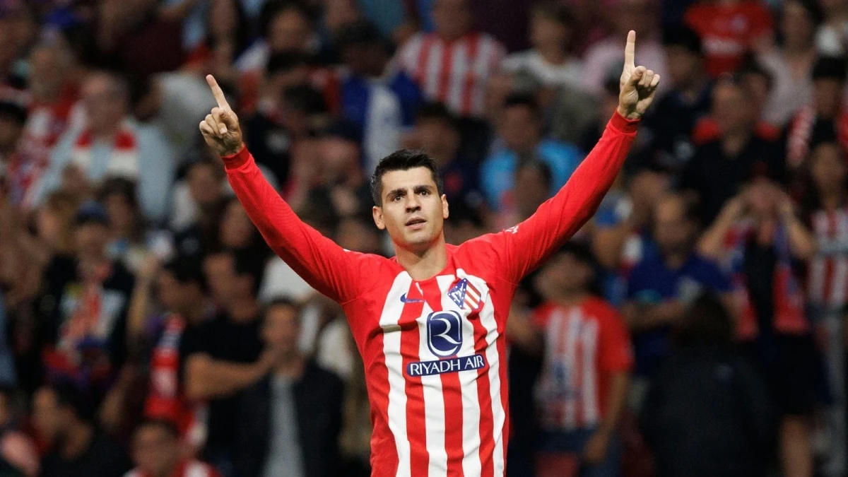 Alvaro Morata of Atletico de Madrid