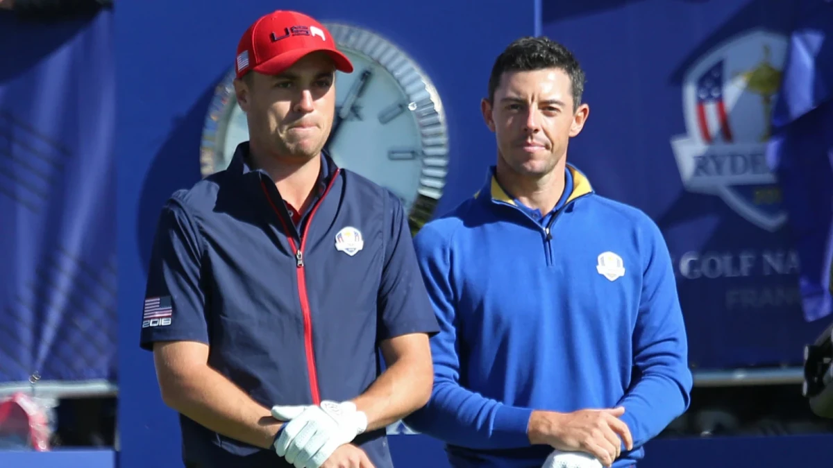 Justin Thomas and Rory McIlroy Ryder Cup