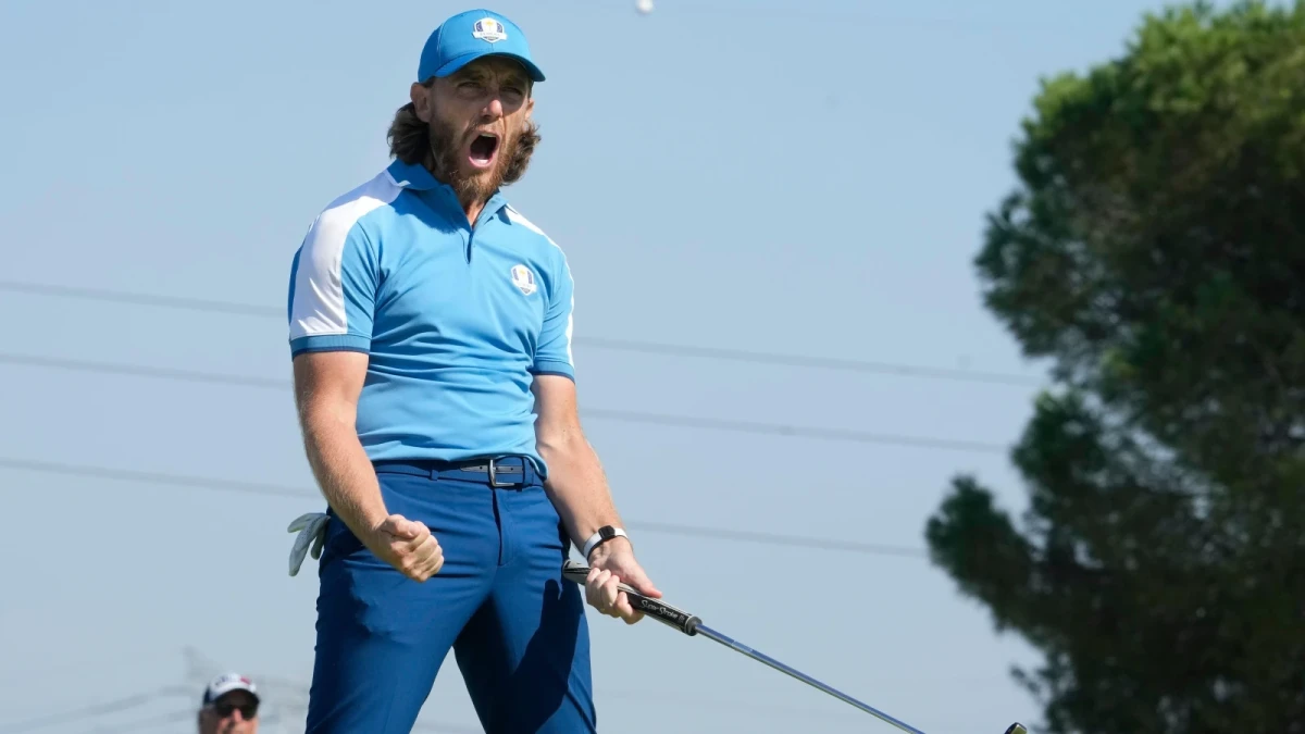 Europe's Tommy Fleetwood at Ryder Cup