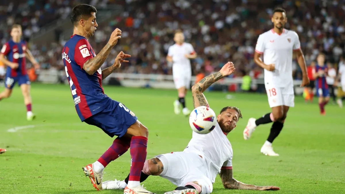 Joao Cancelo and Sergio Ramos