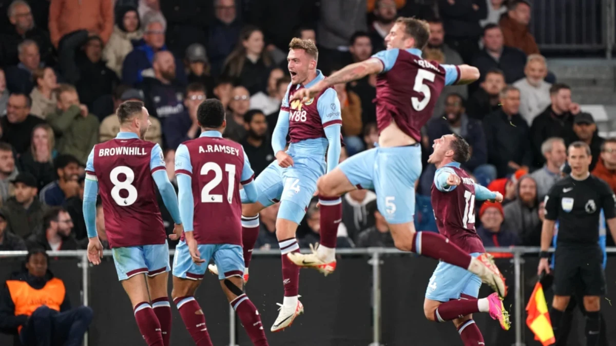 Burnley celebration