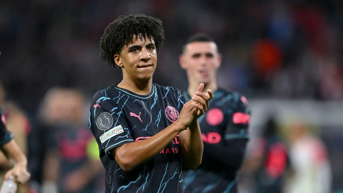 Rico Lewis of Manchester City