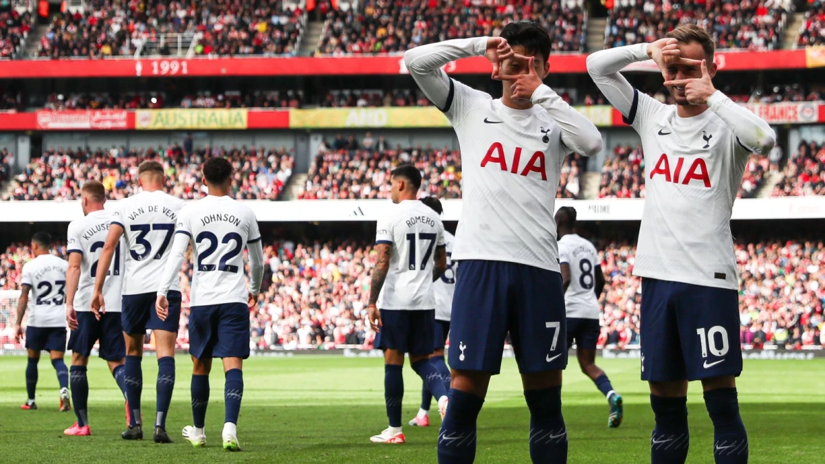 Son Heung-Min and James Maddison