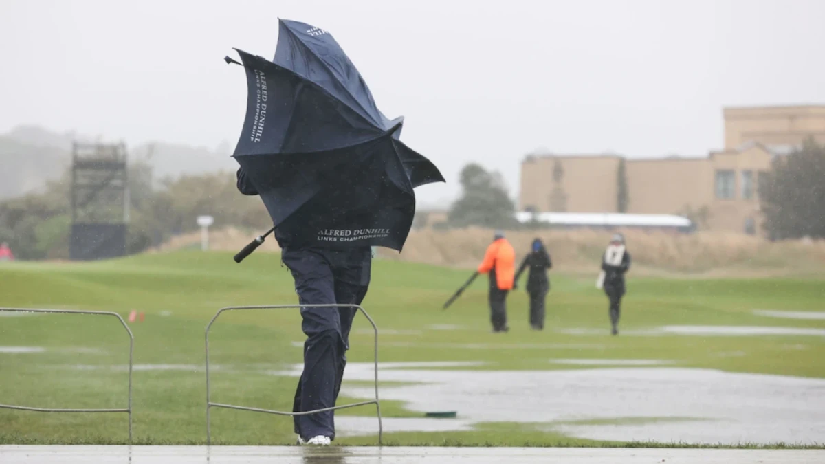 Alfred Dunhill Links Championship rain