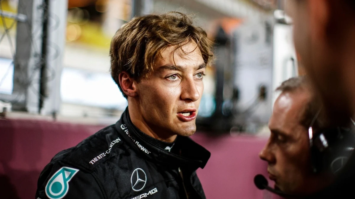 George Russell of Mercedes