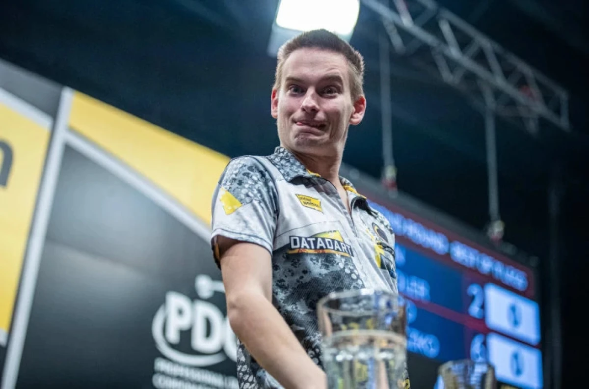 Ricardo Pietreczko at the German Darts Championship - Oct 2023