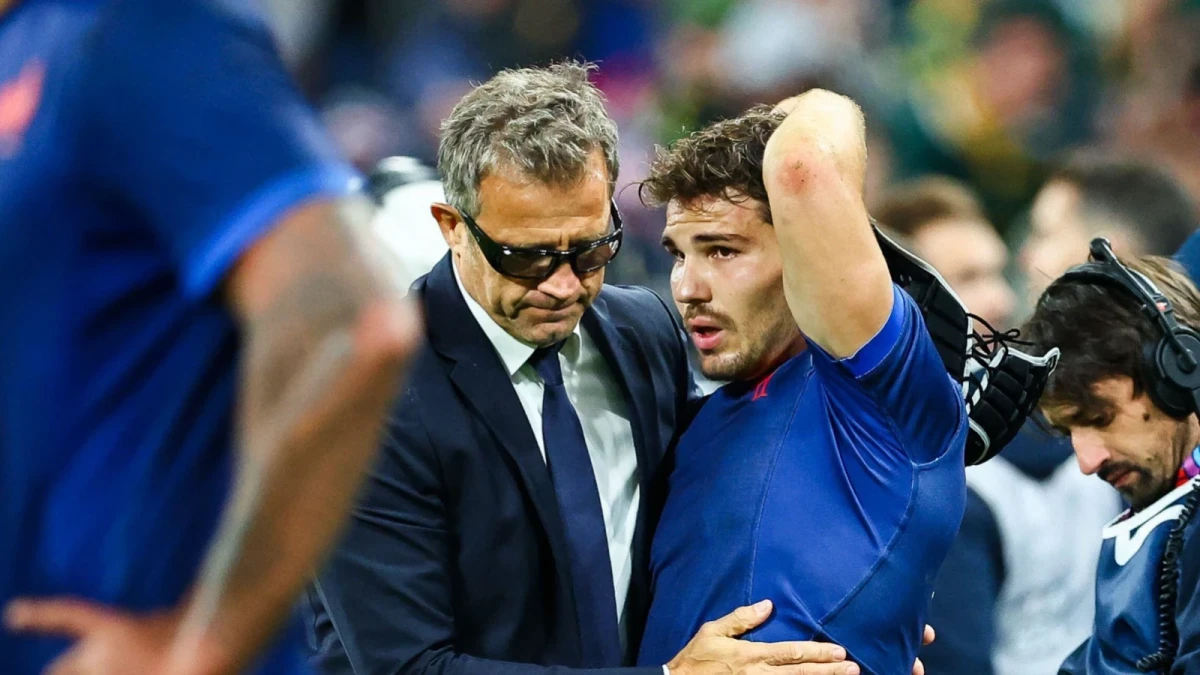 France Antoine Dupont and Fabian Galthie Oct 2023