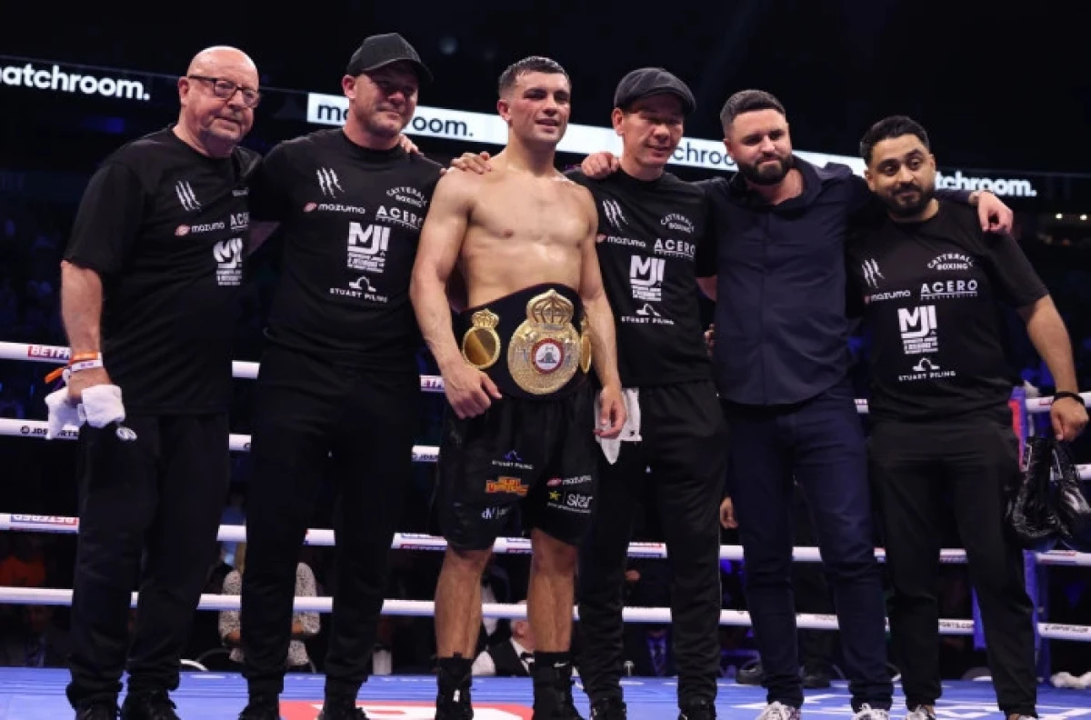 Jack Catterall with his team