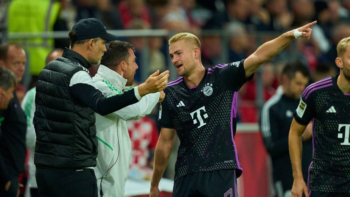 Coach Thomas Tuchel and Matthijs de Ligt