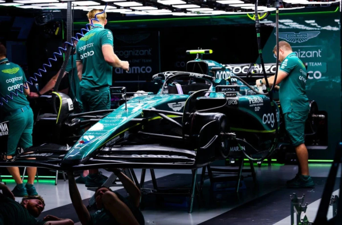 Aston Martin F1 garage