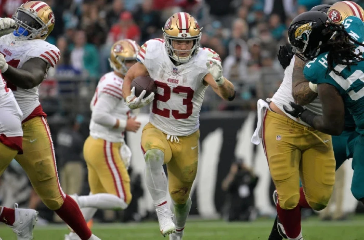 San Francisco 49ers running back Christian McCaffrey