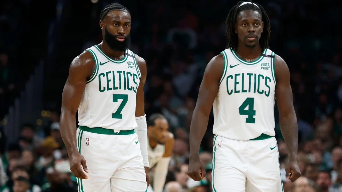 Jaylen Brown and Jrue Holiday