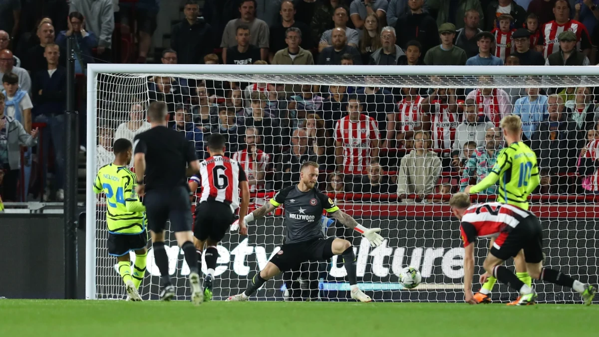 Brentford vs Arsenal at the Gtech Community Stadium