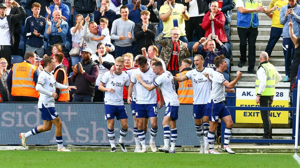 Preston North End celebrate