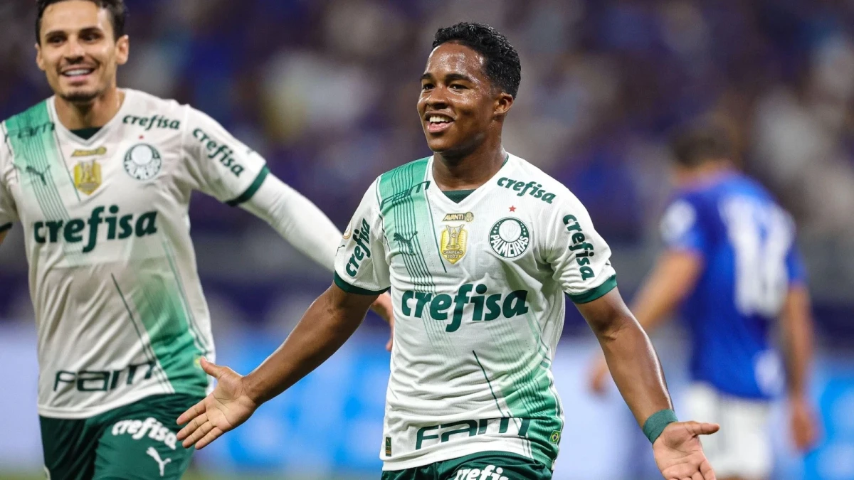 Endrick scores for Palmeiras