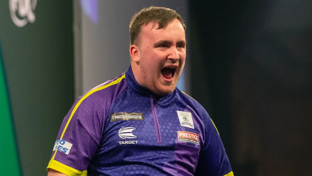Luke Littler at World Darts Championship