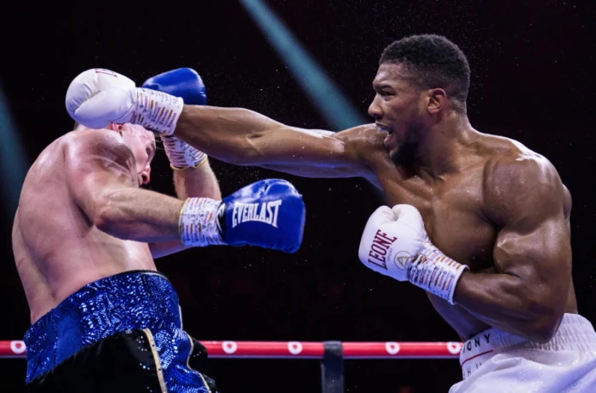 Anthony Joshua and Otto Wallin