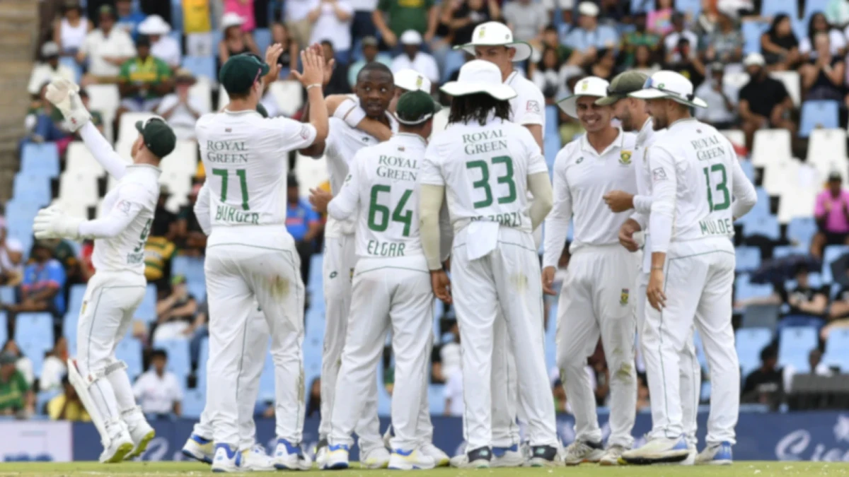 Kagiso Rabada Test celebration