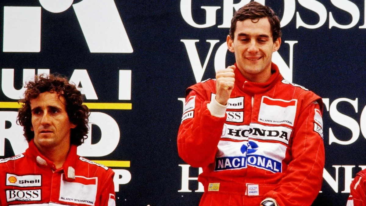 Alain Prost and Ayrton Senna in 1988