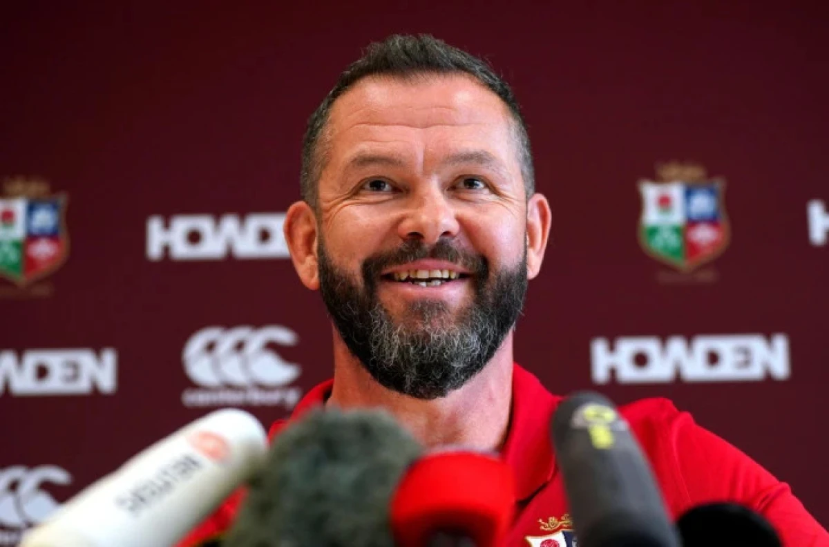 Andy Farrell during the British and Irish Lions Head Coach