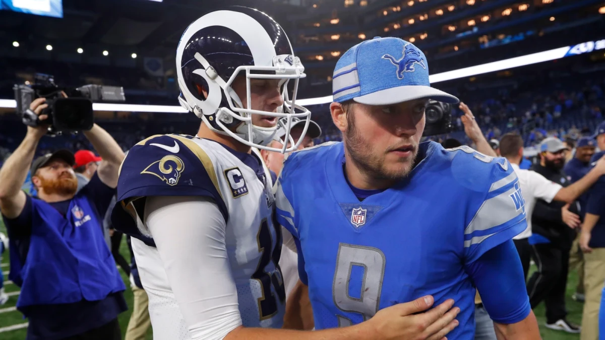Matthew Stafford and Jared Goff
