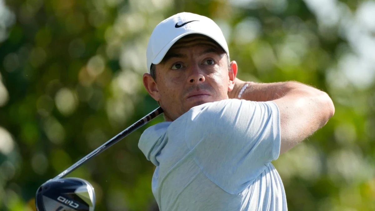 Rory McIlroy at the Dubai Invitational