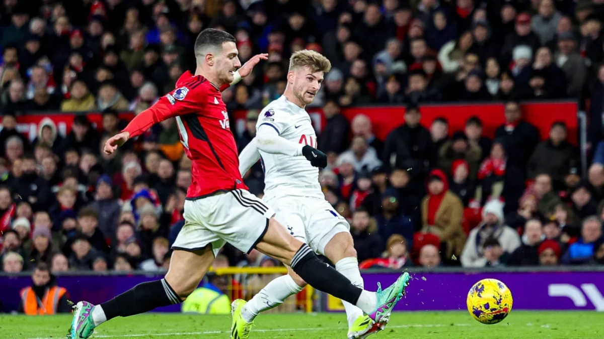 Timo Werner for Tottenham against Man Utd Jan 14, 2024