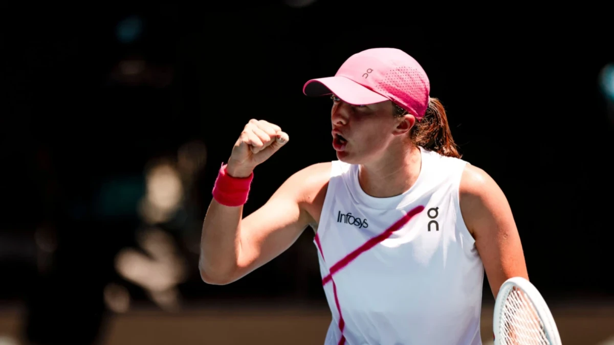 Iga Swiatek at the Australian Open 2024