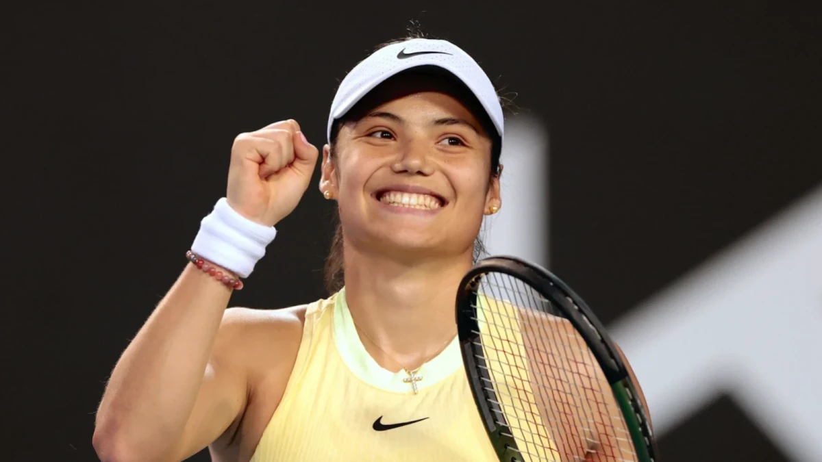Emma Raducanu at the Australian Open