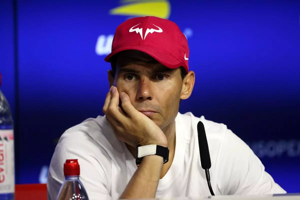 Rafa Nadal glum