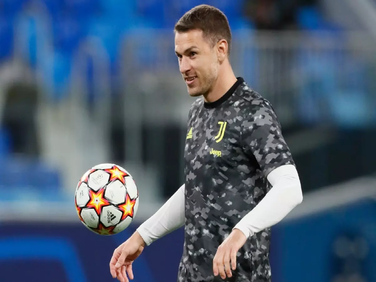 Aaron Ramsey Juve warm-up Oct 21