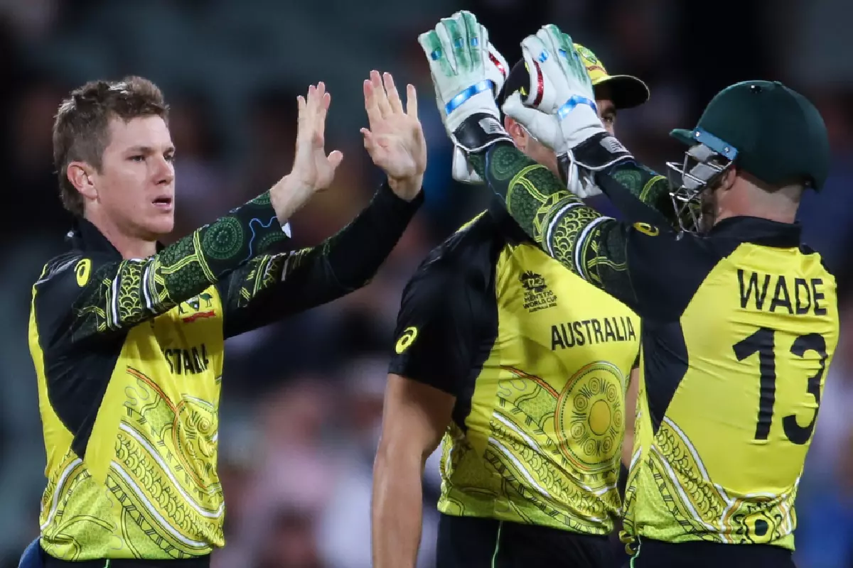 Adam Zampa and Matthew Wade