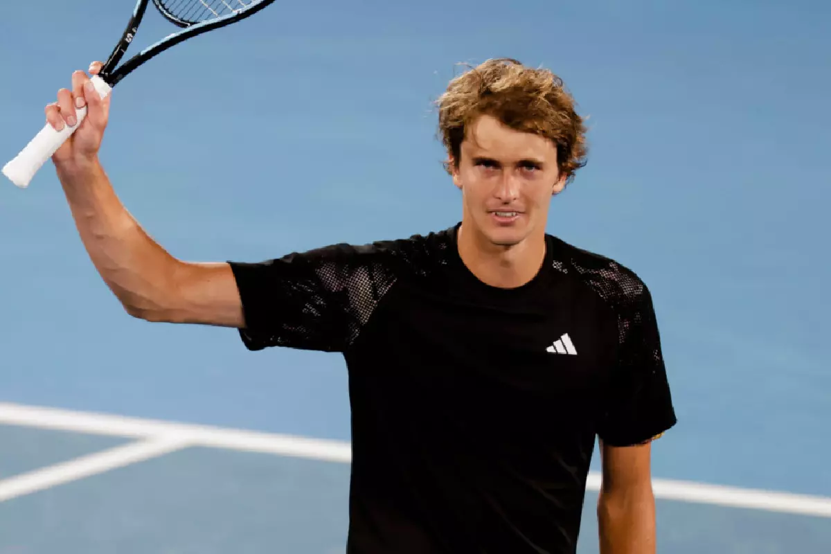 Alexander Zverev at the Australian Open - Jan 2023