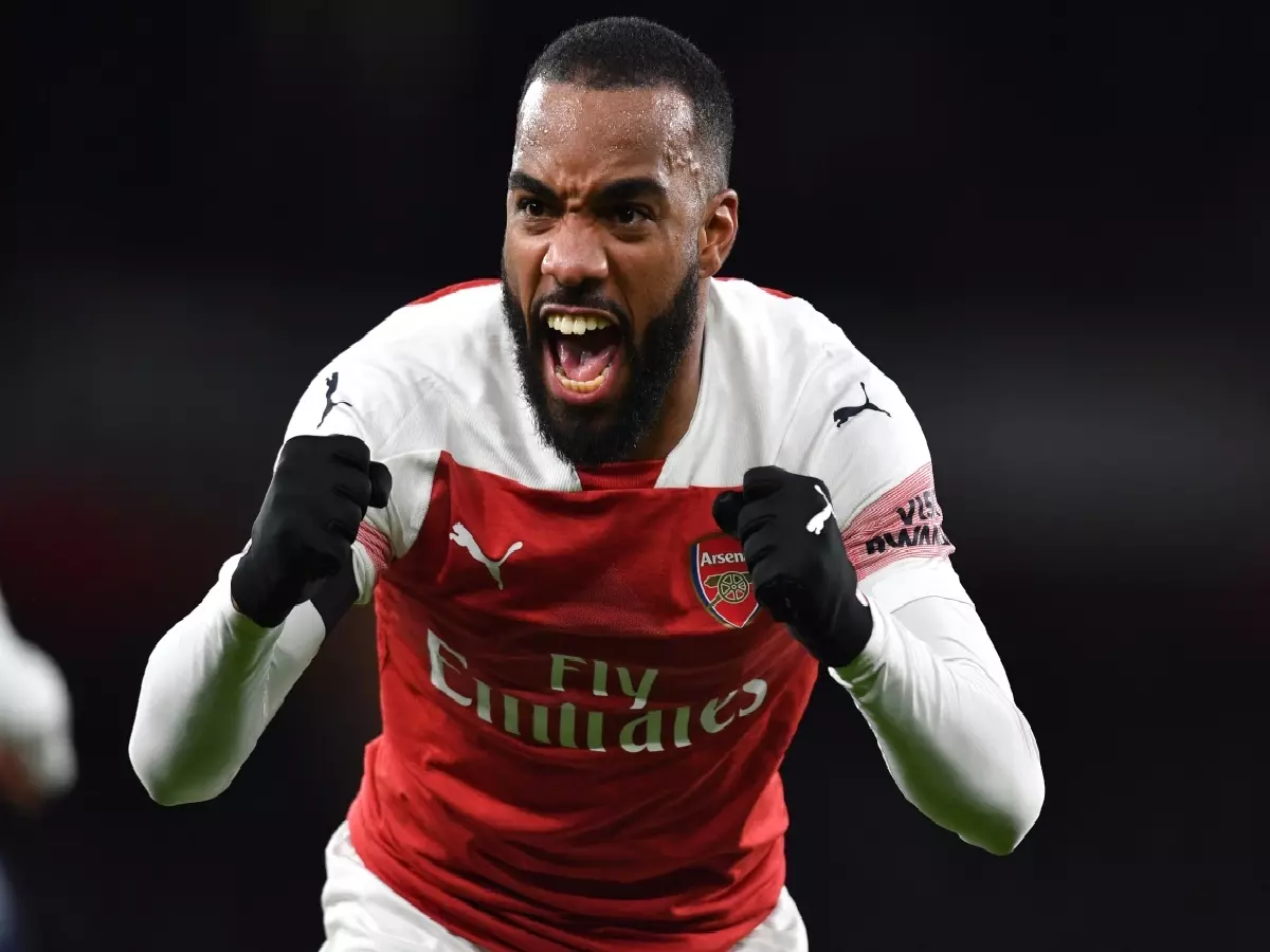 Alexandre Lacazette Arsenal vs Fulham Jan19