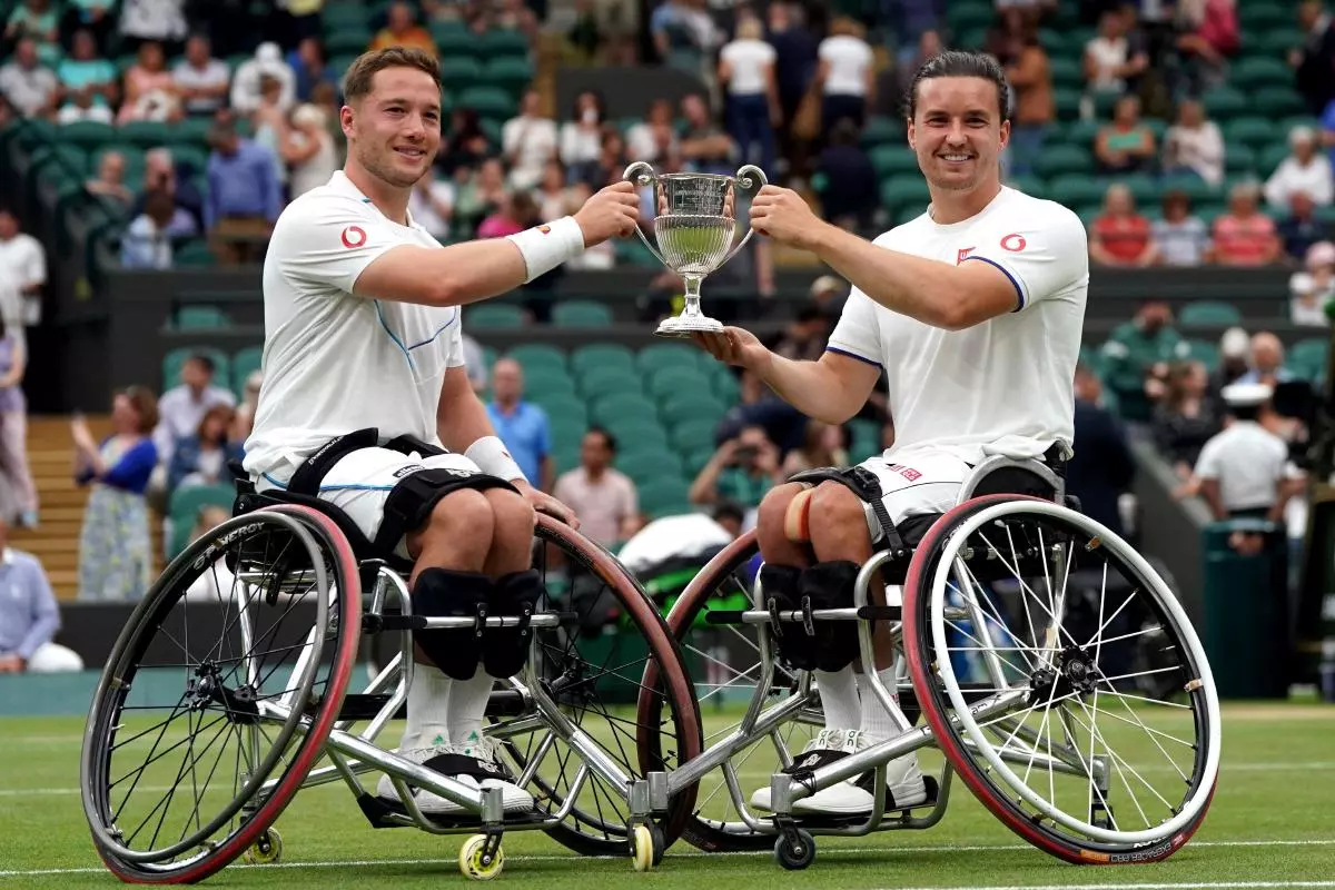Alfie Hewett and Gordon Reid at Wimbledon