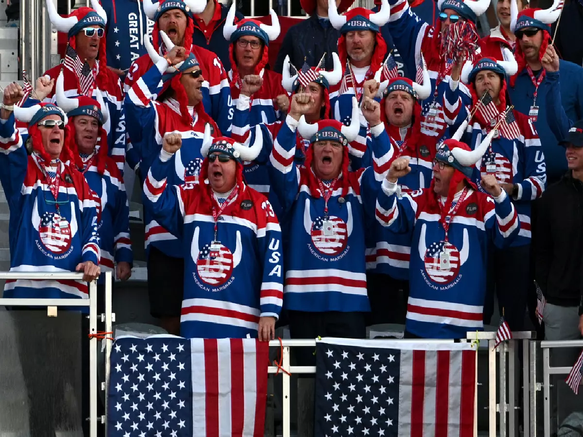 American fans at the 2021 Ryder Cup