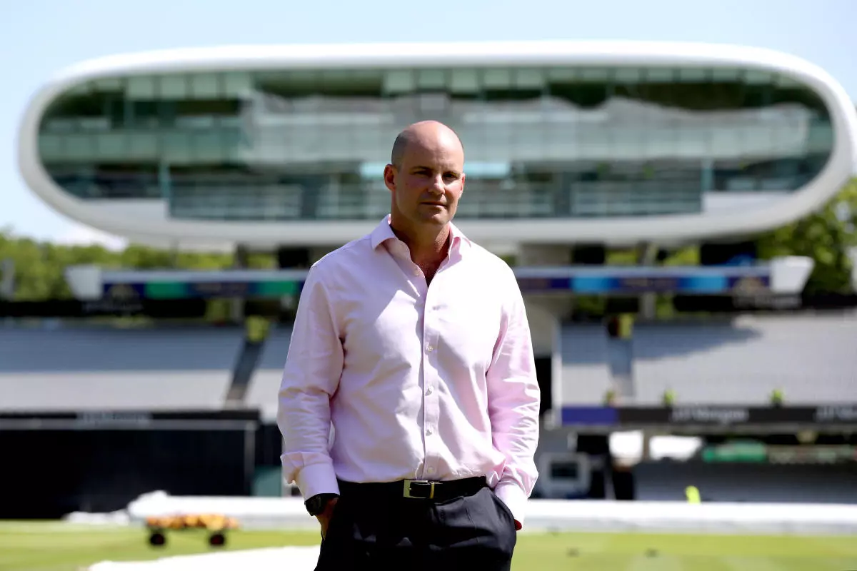 Andrew Strauss during a press conference at Lord's - July 2019