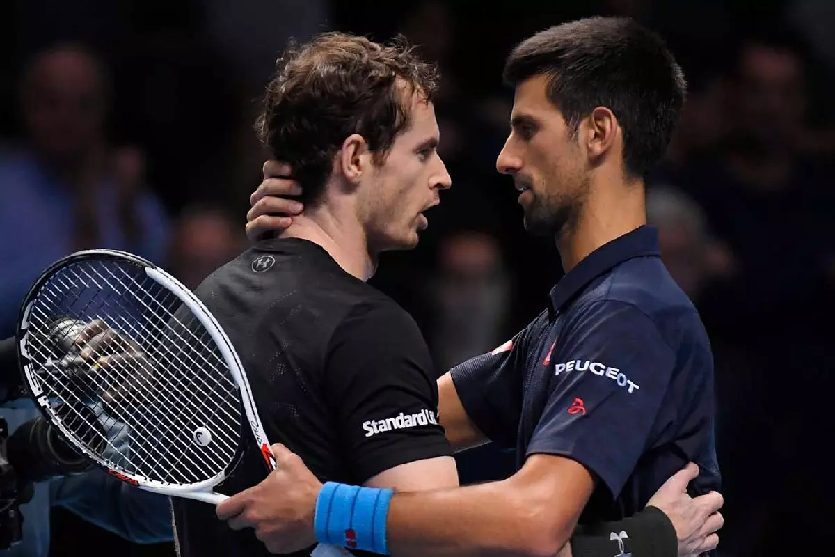 Andy Murray and Novak Djokovic
