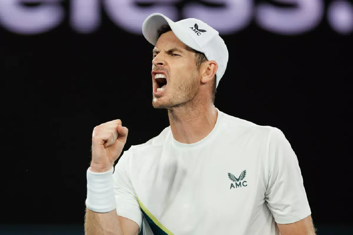 Andy Murray at the Australian Open - Jan 2023