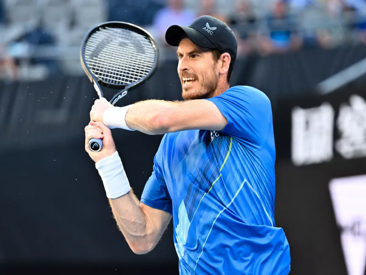Andy Murray was defeated in straight sets in the Australian Open