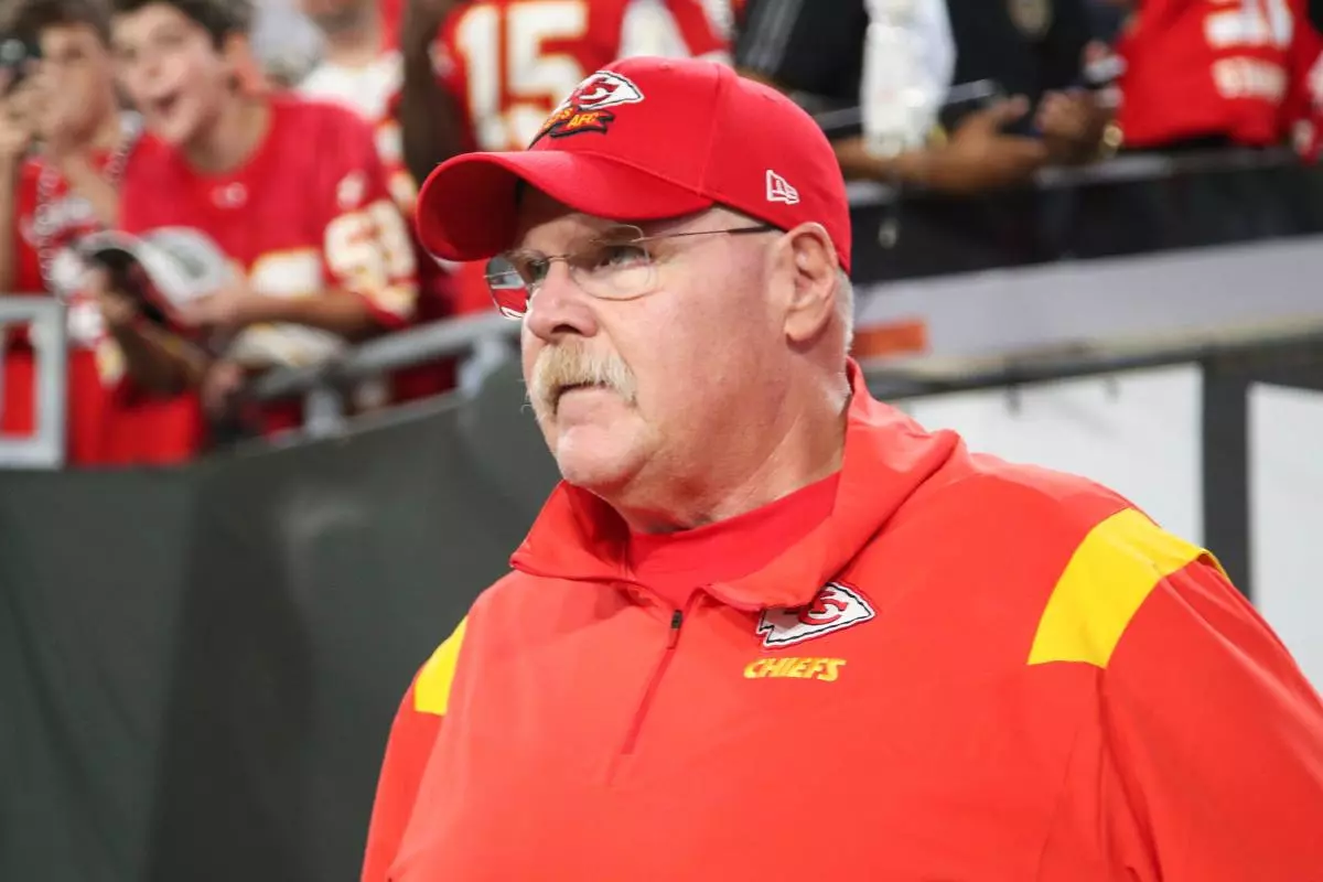 Andy Reid of the Kansas City Chiefs Oct 2022
