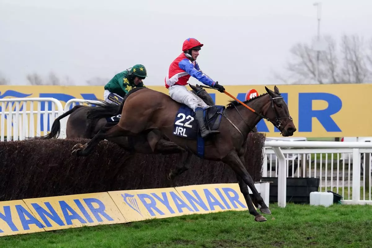 Angels Dawn and P A King winning the Fulke Walwyn K Handicap Chase Cheltenham March 16, 2023