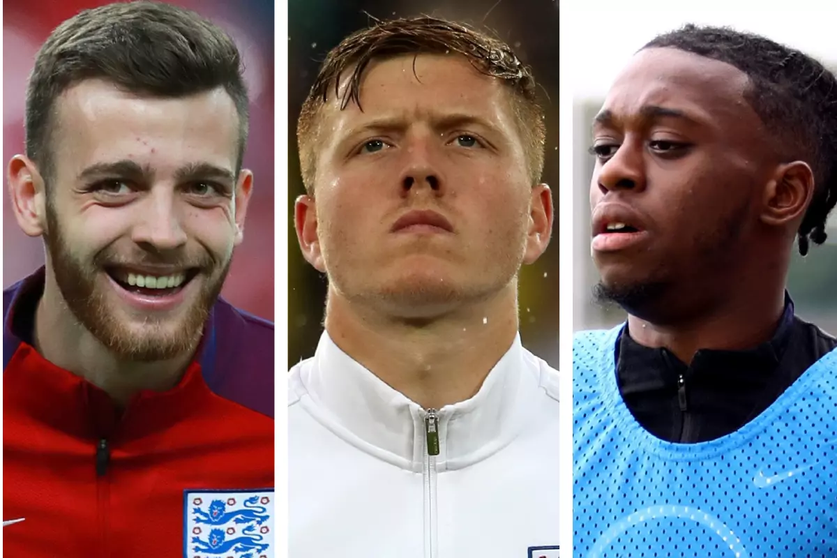 Angus Gunn Alfie Mawson Aaron Wan-Bissaka collage