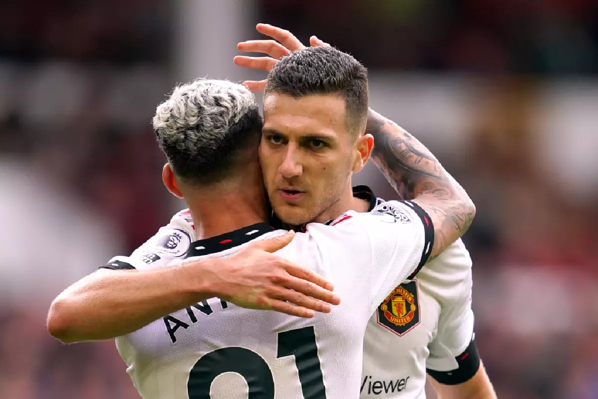 Antony Diogo Dalot against Notts Forest April 2023