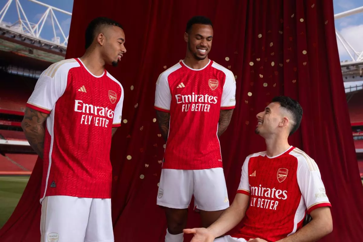 Arsenal 2023/24 Adidas home kit 14 Mar 2023