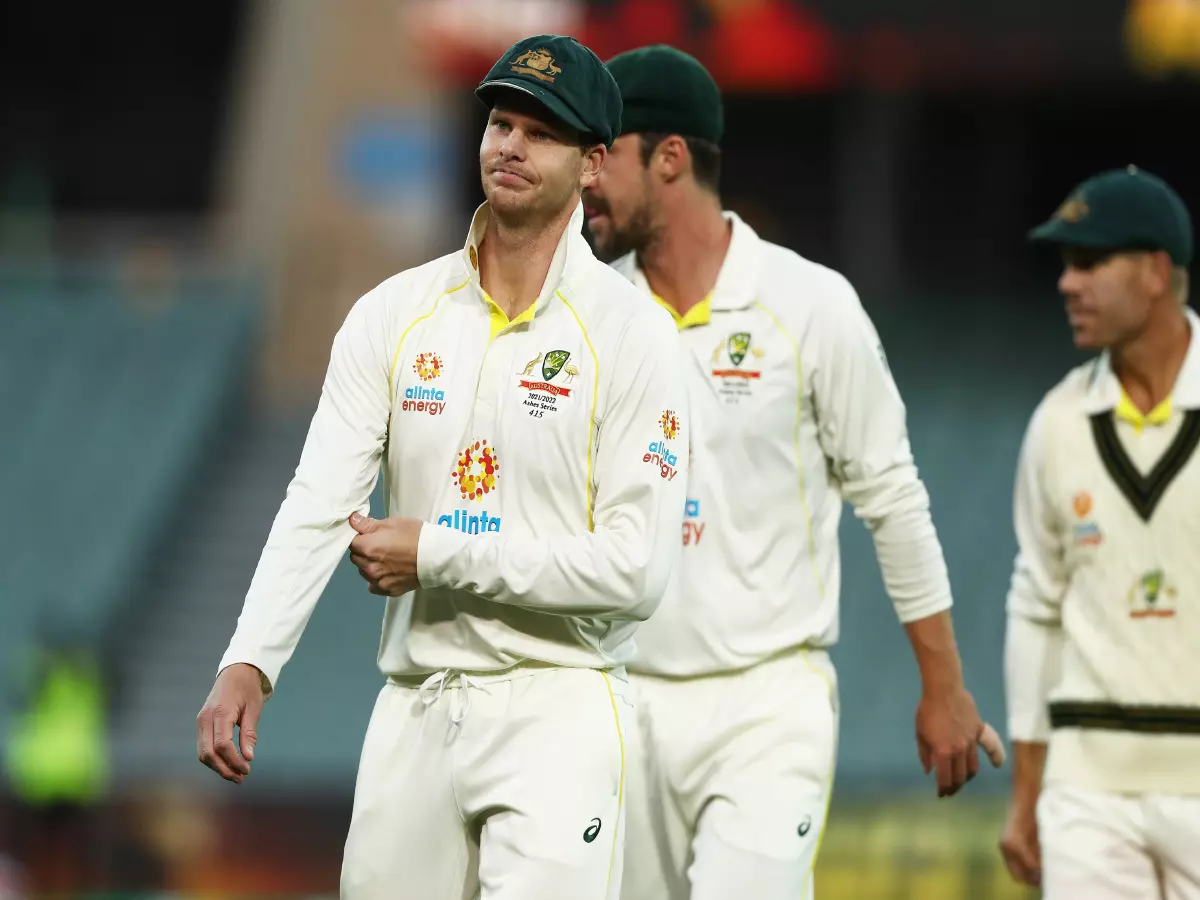 Australia's Steve Smith after victory during day five of the second Ashes test at the Adelaide Oval, Adelaide. Picture date: Monday December 20, 2021.