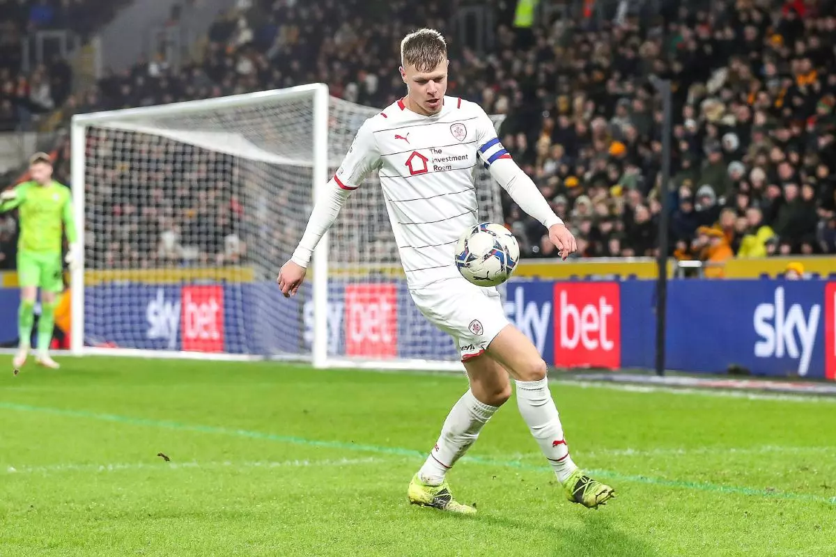 Barnsley's Mads Anderson during the EFL Sky Bet Championship match between Hull City and Barnsley - Feb 2022