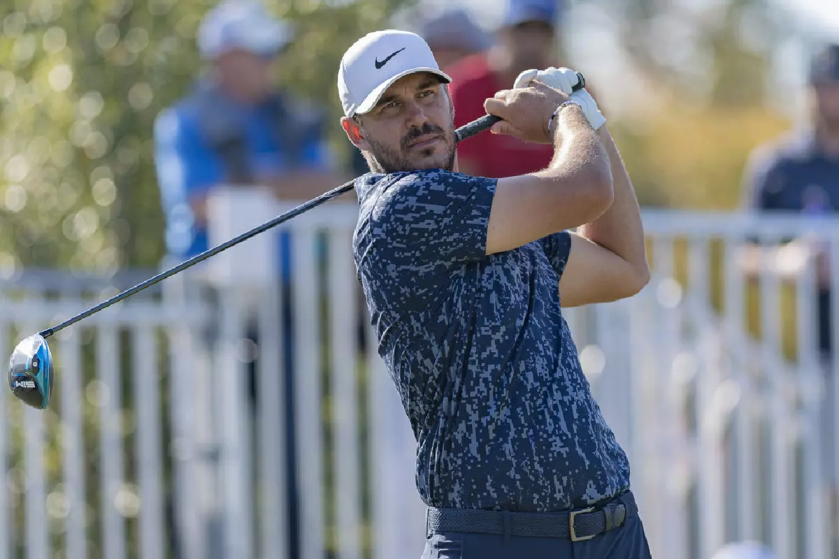 Brooks Koepka on the tee