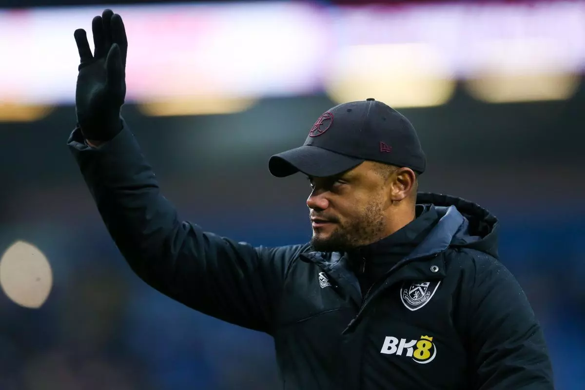 Burnley manager Vincent Kompany