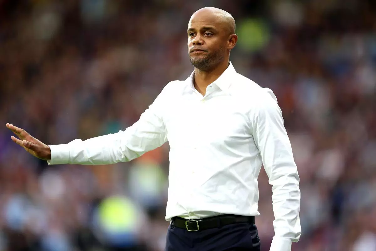 Burnley manager Vincent Kompany